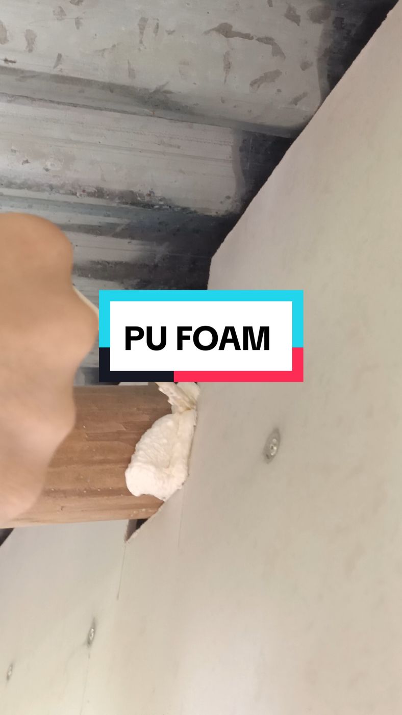 PU Foam para s mga butas at gap sa bahay  #pufoam #pufoamspray #pufoamsealant #fyp #foryoupage 