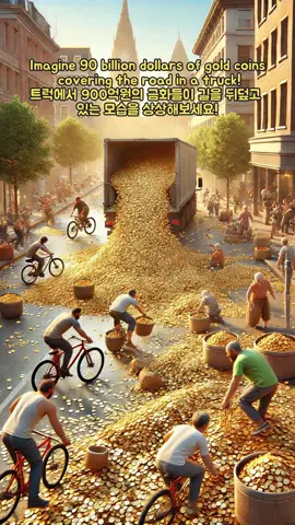 A feast of endless gold-collar trucksㅣ끝없이 쏟아지는 금화 트럭의 대향연 🌟 Gold coins pouring out of giant trucks cover the street. It's a spectacular sight to see people passing by pick them up in amazement! 🌟 거대한 트럭에서 쏟아져 나오는 금화들이 길을 뒤덮고 있습니다. 지나가는 사람들이 놀라움을 금치 못하며 금화들을 주워담는 장관! #부자 #money #황금 #gold #大運 #Деньги #財運 #成功 #행운 #富人 #lucky #大当たり #jackpot #rich #お金持ち #Процветание #Jewels #札束 #अमीर #幸せな生活