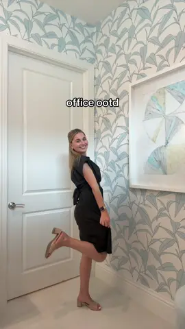 this dress was a tj maxx find and its calvin klein! 🖤🫶🏻✨👡 #tjmaxxfinds #calvinklein #OOTD #officeoutfit #fyp #corporateoutfit #outfitinspo #blackdress 