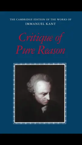 Title: Critique of Pure Reason  Author: Immanuel Kant Buy here: https://amzn.to/4hmFS72 Please take a look at our new book of biographies of philosophers: https://amzn.to/4g81B2a #ImmanuelKant #book #philosphy #review #bestseller #fyp 