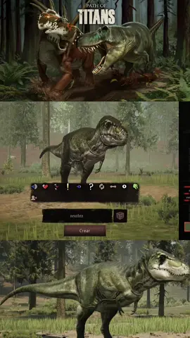 Cría de tiranosaurio rex🦖#pathoftitans #gaming #shooter #dinosaurs #supervivencia #theisle #