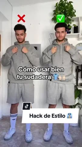 Cómo usar bien tu sudadera 👕👌🏻¿lo probarás? SI/NO | Versión Otoño🍁 Otro hack➡️ @DavStev 🍁  #hacks #fashioninspo #hodie #hombreestilo #fashiontiktok #modamasculina #davstev