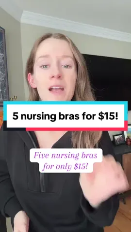 Only $15 for five nursing bras! Super comfy! #nursingbra #nursingbaby #pregnantmama #firsttimemom #pregnantlife  #tiktokshopblackfriday #tiktokshopcybermonday #tiktokshopholidayhaul