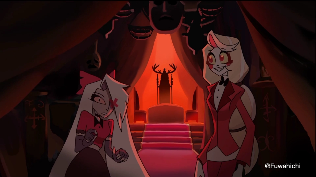 Here's the animation that I have advanced so farI hope you like it!#hazbinhotel #animation #Alastor #CharlieMorningstar #vaggie #Chaggie #Radiostatic #voxhazbinhotel 