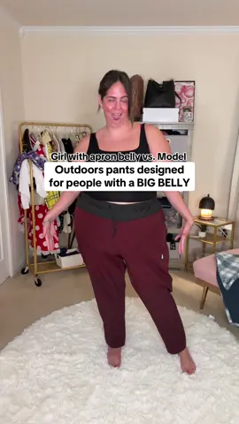 Outdoorsy and active folks with big bellies 📣 Take a look at how these pants my plus size body with an apron belly. Active pants arent made for us. These are. @Thicket Adventure has pants in two fits, the belly fit and the booty fit, so you get the right fit for you. I love them so much. #plussizeactivewear #plussizehiking #fathiker #apronbelly #bbelly #apronbellybaddies #bbellybaddies #outdoorsy 