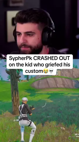 SypherPk CRASHED OUT on the kid who griefed his custom😭💀 #ninja #fortnite #fyp 