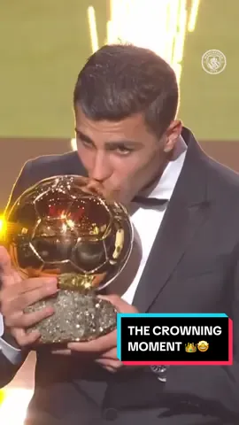 Rodri’s crowning moment! 👑🤩 #Rodri #BallondOr #ManCity #Football 
