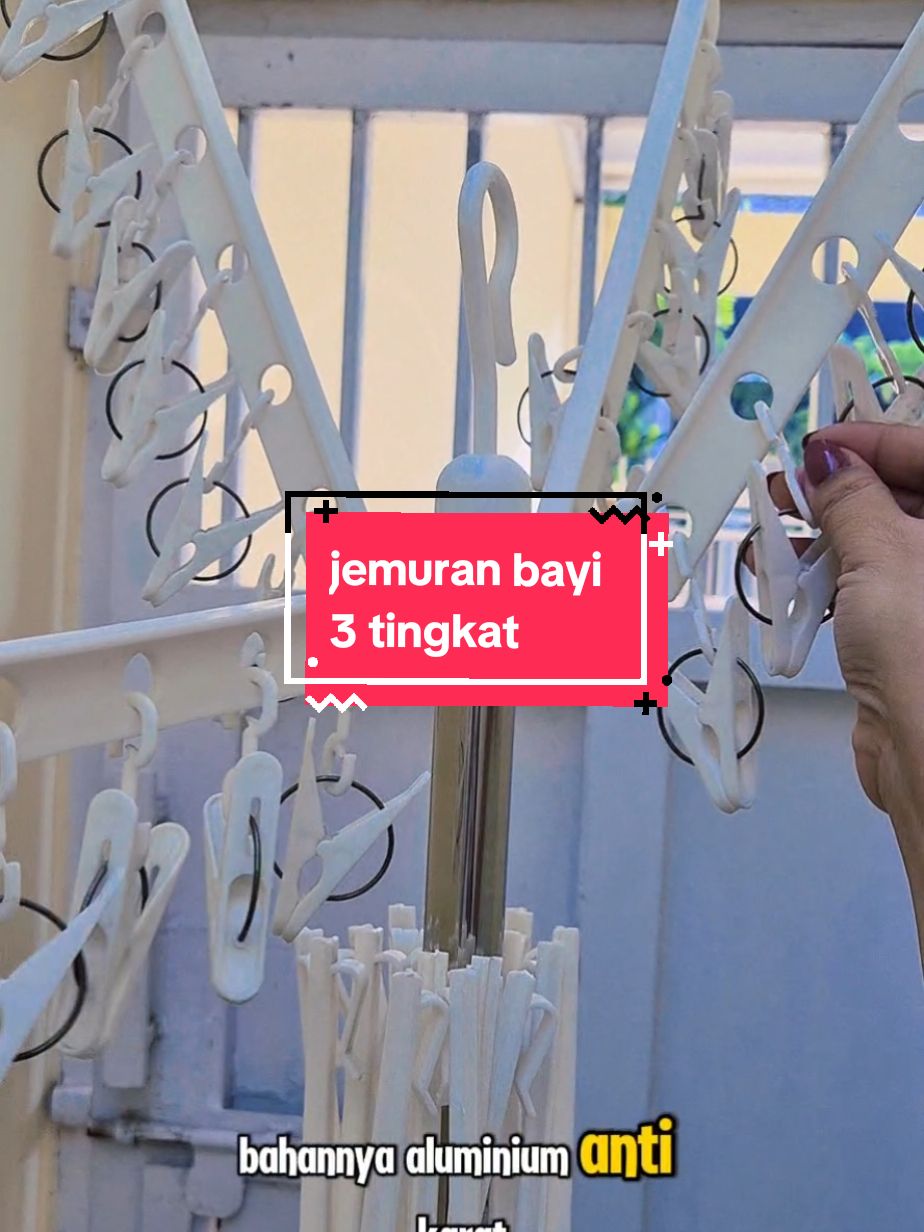 jemuran bayi 3 tingkat #jemuran #jemuranmenara #jemuranbayi3susun #jemuranlipat #jemuran3susun #rekomendasijemuran #jemuranmuatbanyak 