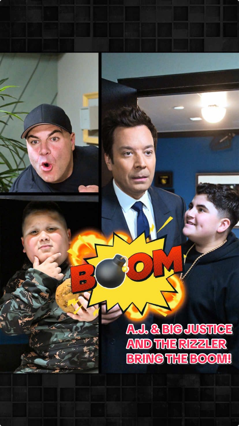 @A.J. & Big Justice & @ItzTheRizzler bring The BOOM! 💥 to Studio 6B! #FallonTonight #TonightShow #BigJustice #BOOM #TheRizzler #CostcoGuys #JimmyFallon 