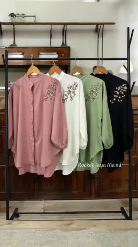 blouse bordir premium semi tunik #blouse #blousewanita #blousemurah #blousebordir #atasanwanita #🥰 