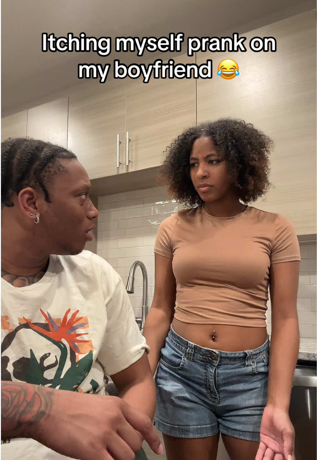 😂😂😂😭 #kemoniandleron #couplegoals #fyp #boyfriend #girlfriend #reaction #funny #prank 