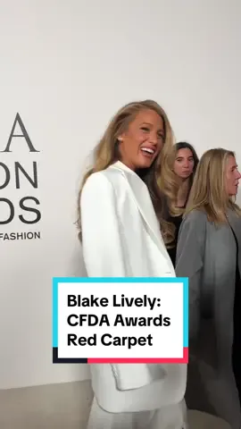 Ladies and gentlemen, #BlakeLively.  #cfdaawards #gossipgirl #serenavanderwoodsen #itendswithus #nyc 