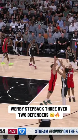 Wemby’s stepback is almost unguardable 😳🤯 #VictorWembanyama #Wemby #SanAntonioSpurs #Spurs #NBA #Basketball 