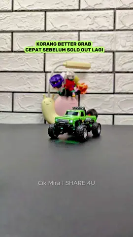kereta control truck mini baru yang best boleh main off road...nanti mira letak kat beg kuning.. #keretamainan #keretacontrol #rccar #toys