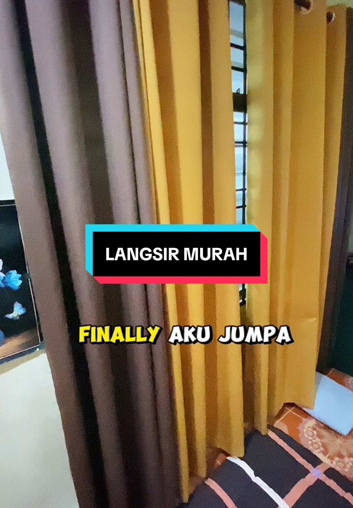 Langsir murah kualiti kayangan‼️#langsir #langsirmurah #kkbscurtain #langsirraya #langsirblackout #fyp 
