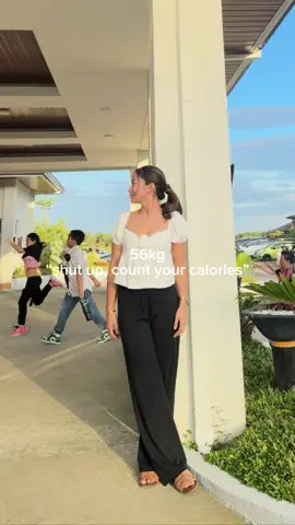 calorie deficit works🫶🏻 here’s a story kung paano ako nagcome up sa pagka caldef. I used to be so thin before like I was 52 kg, nagvovolleyball ako non and nadepress for some reason kaya din sobrang payat ko, then nag 3rd year ako and dun nagstart na kain kami palagi ng kain ng bf ko, kahit anong cravings namin ay bibilhin at kakainin namin. nagstop na ko magvball non dahil sa sobrang busy and di rin masyadong nakakalabas kaya halos kain tulog at acads lang inaatupag. Then boom, tumaba na ako and dun na nagstart ang insecurities ko lalo kapag may nagsasabi na “antaba mo na ah”. Sobrang sakit hahaha nasanay akong payat kahit kain ako ng kain dati pero ngayon sumobra ako sa katabaan na umabot ako sa 62kg. yes 62kg. Malalaki po ang built ng muscles and buto ko and athlete din po ako nung elementary. Marami akong pictures sa phone ko na hindi ko na iipost dahil napapangitan ako sa sarili ko. Nagtry ako magbawas ng kain pero hindi ko alam bakit walang nangyayari, also nagbubuhat din ako ng mga plates and dumbell like parang naggygym na din dito sa bahay pero wala pading nangyayari. And finally, nalaman ko ang calorie deficit and dun ako nakakita ng changes, kumakain padin ako sa mga fast food pero bawas na, and I can say, calorie deficit really works!  normal padin naman na tumaba or pumayat ka, you’re still beautiful and amazing kahit anong itsura pa yan, choice din natin if magpapaaffect tayo sa sinasabi ng iba, ako as super sensitive na tao ay di ko kinaya ang pangbabodyshame ng mga kakilala ko. Ngayon kahit papaano ay nabuilt ko ulit ng paunti unti ang confidence ko. And today, I am proud to say that I did it! proud of u, self!💗