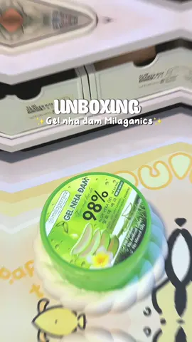 Gel nha đam và một ngàn lẻ một của nó✨ #gelnhadam #gelnhadammilaganics #gellohoi #unbox #chamsocda #unboxing #xh #fyp #foryou #unboxwithThang 