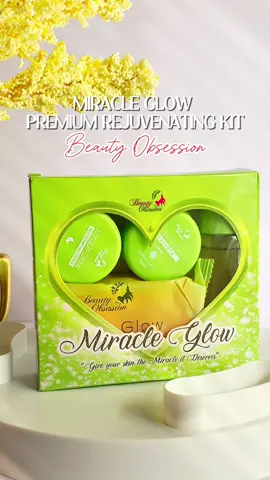 A rejuvenating set for pregnant, lactating and sensitive skin 💚✨ Miracle Glow Premium Rejuvenating Kit by Beauty Obsession!!! No tiis ganda ka dito kay try mo na 😘 @CEO Beauty Obsession #beautyobsession #tatakbeautyobsession #miracleglow #miracleglowpremiumrejuvenatingkit #rejuvenatingset #ctdms 