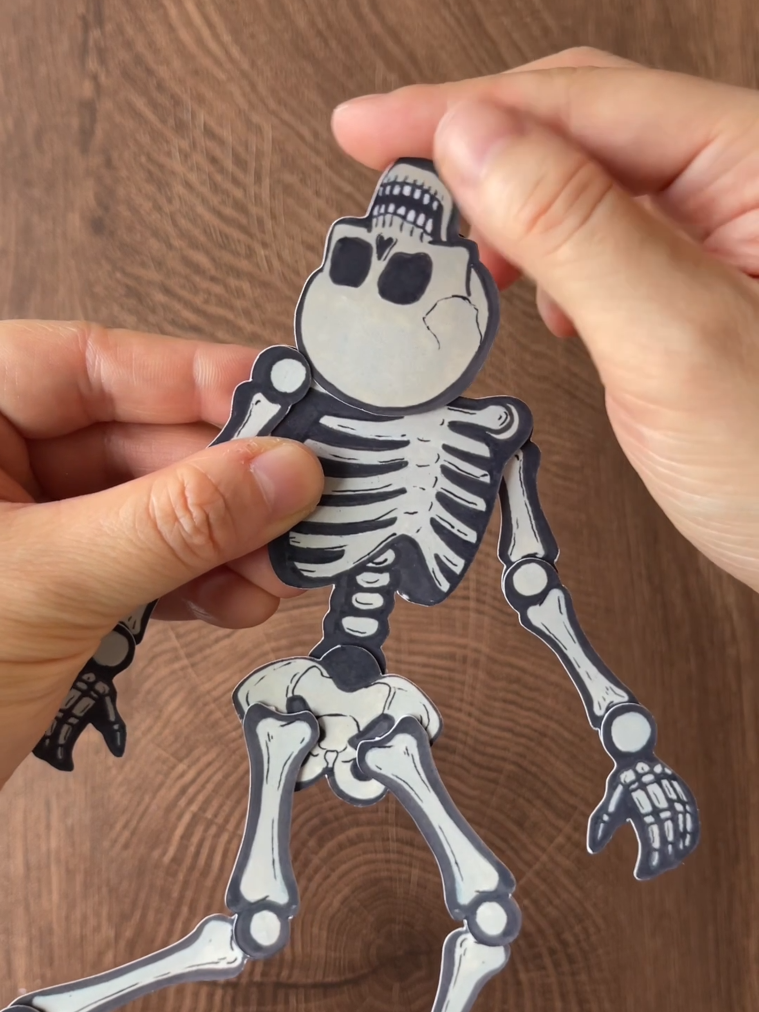 Dance! Skeletons! #craftideas #halloweendiy #halloween2024 #halloweendecor #papercraft #tiktokusa #halloweenskeleton #skeletondiy #skeletons