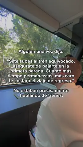 El viaje de regreso solo se vuelve más costoso. La vida no se trata de trenes, sino de elecciones. Comenta “YO” si estás dispuesto a saltar de ese tren equivocado.