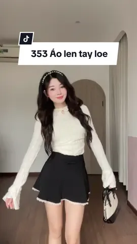 Áo len dài tay loe xinh xỉu @KARA PLUS #reviewquanao #goclamdep #fyp #aolen #aodaitay #setvayxinh 