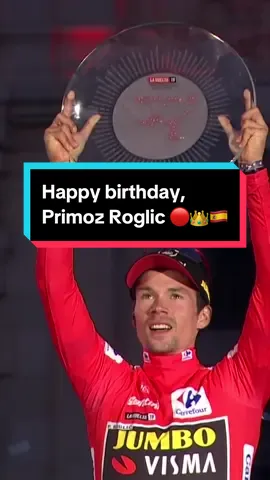 🥳 Happy birthday to the King of La Vuelta: PRIM🔴Z R🔴GLIC 👑🇪🇸 #cycling #roadcycling #birthday #roglic
