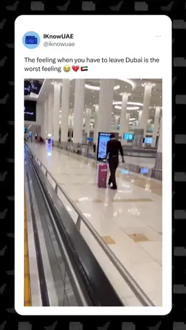 It really is 💔 (🎥/ @mazayatraveluae) Like this post? Follow @iknowuae for more UAE related content! 🇦🇪 - - - #memes #meme #lmao #lol #funny #funnymemes #explore #dubai #dubaimemes #uae #uaememes #ksamemes #gulfmemes #gccmemes #arabicmemes #arabmemes #fyp #trending #viral #airport #dubaiairport #memories #travel 