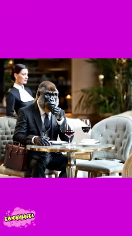 The Gorilla in the Suit: A Moment of Reflection #gorilla #foryou #fyp #trending #viralvideo #ai 