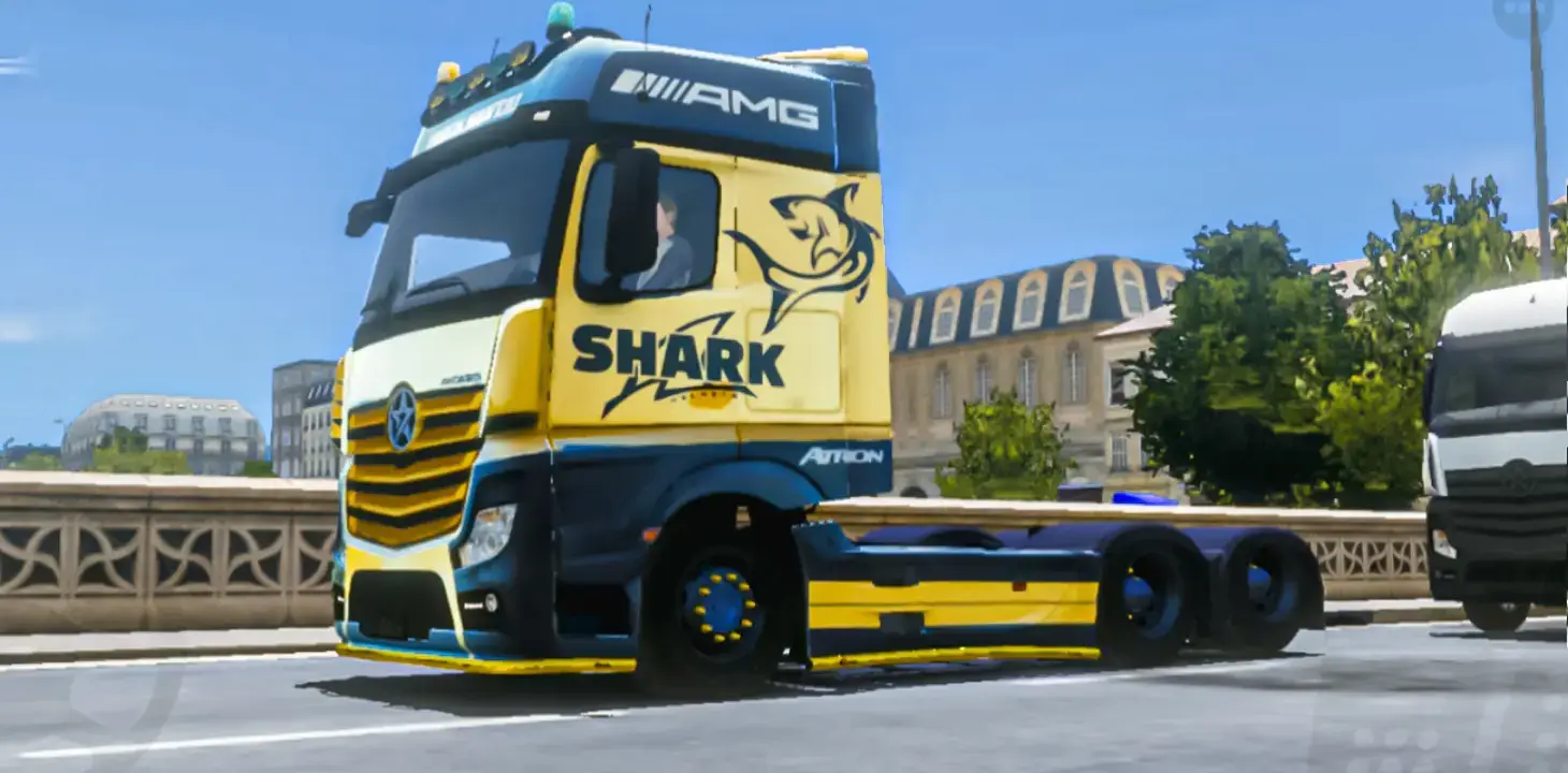 Mercedes skin truck👉🏼shark #foryourpage #truckersofeurope3 #truckersofeurope3malaysia🇲🇾 #truckersofeurope3thailand🇹🇭 #truckersofeurope3skins 