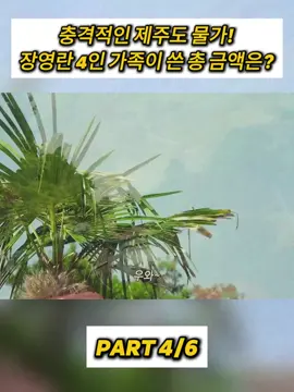 충격적인 제주도 물가! 장영란 4인 가족이 쓴 총 금액은-4 #추천 #추천떠라 #trendingvideo #foryour