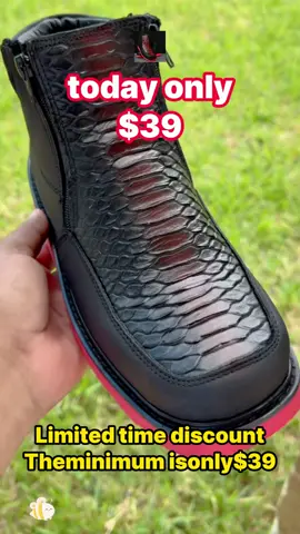 Mens Black Cherry Python Cowbon #TikTokShop #fyp 