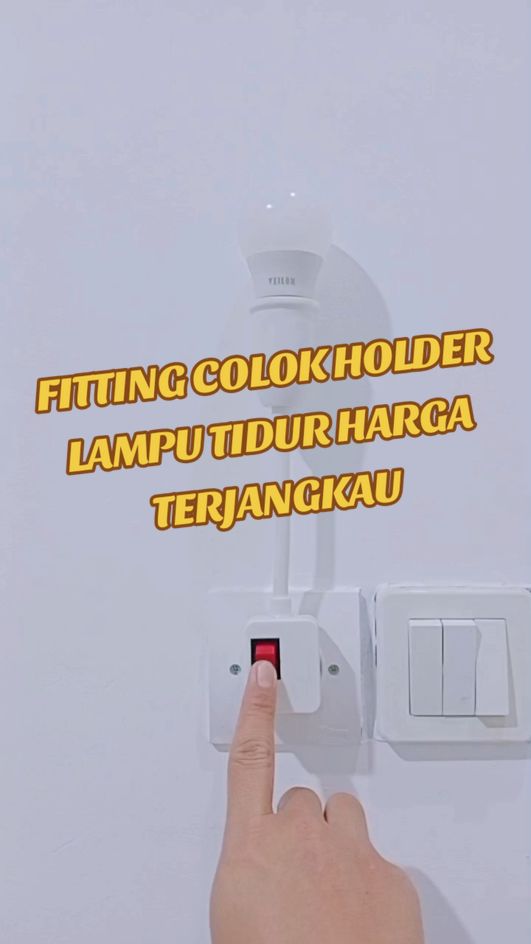 Fitting colok Lampu Tidur Saklar Holder Lampu Fleksible #creatorsearchinsights #fittinglampu #fittingholderlamputidur #fittingcolok #wibgajian #AnanoShop 