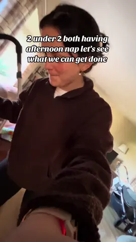 I feel like nap times fly in when you have a long list to get done 😂 #2under2 