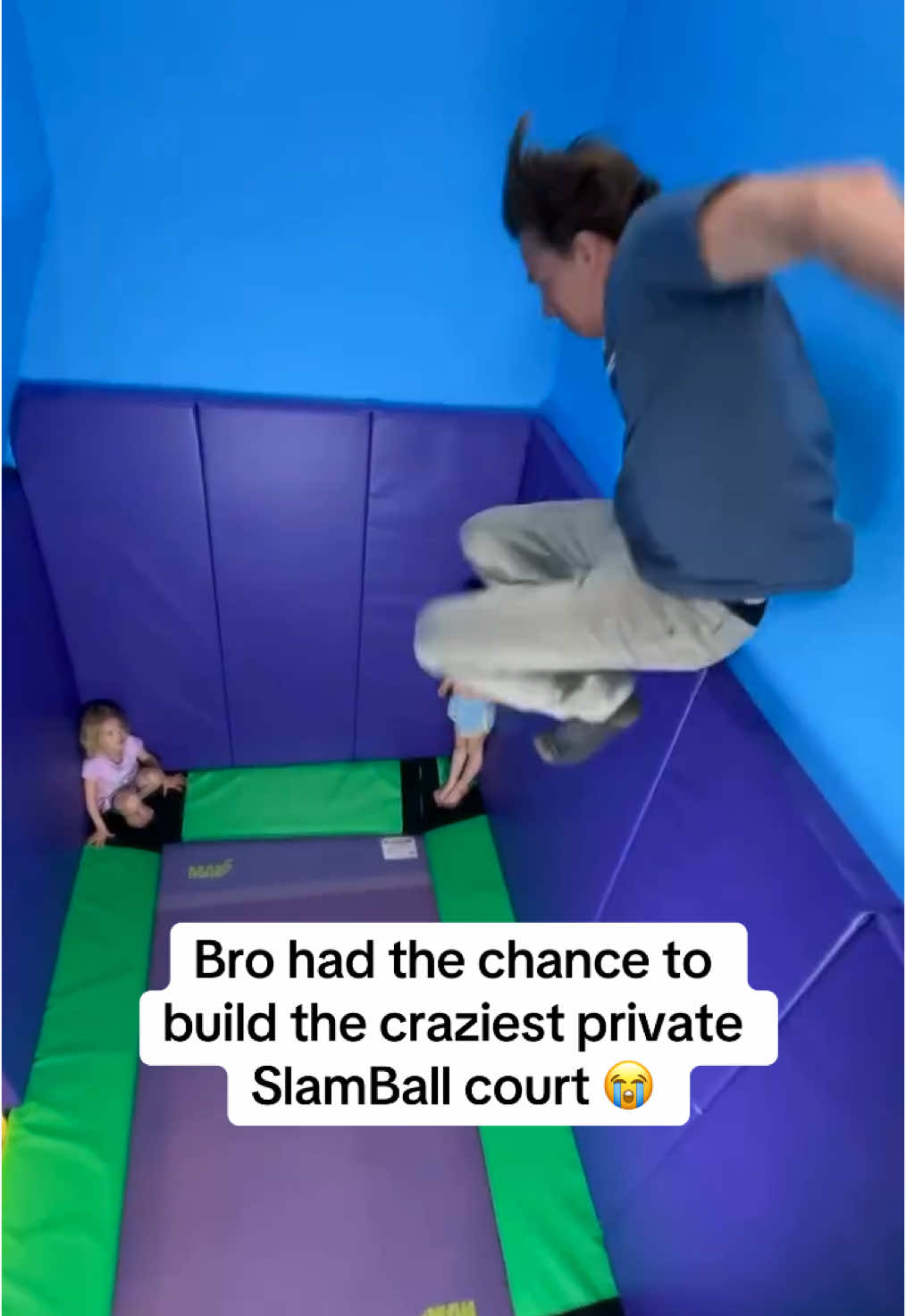 Dad had one job…🥹 (via @JustinFlom) #slamball 