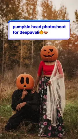 this is what happens when deepavali and halloween fall on the same day lol🎃 finally finished up the photos!! had an amazing time doing this shoot especially with our friends! we made this happen within a matter of days so honestly couldn’t have done it without all of them🧡can’t wait for you to see the group photo we took!  @pavishan r. @Sachita Subramanian @dearkrishy @Kapil Subendran @Vinoth Arun  #Diwali #halloween #pumpkinheads #pumpkinshoot #pumpkinhead [ carving pumpkin head for diwali, 2024 diwali, halloween 2024, pumpkin head photoshoot ]