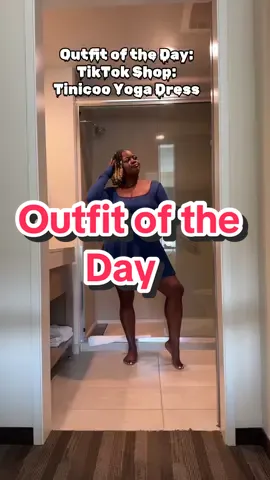 Outfit of the Day! Tiktok Shop: Tinicoo Yoga Sports Dress #Tiktokshop #TinicooYoga #TennisDress #SportsDress #PlusSizeFashion #BuiltinShorts #BuiltinShapewear #OOTD