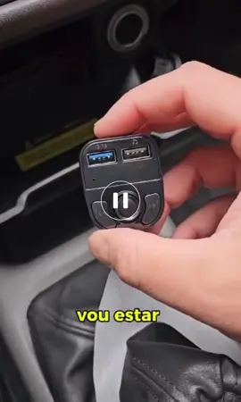 Adaptador Bluetooth Carro Transmissor FM Carregador Veicular Sem Fio Com Entrada Para Pen Drive e Cartão De Memória Compatível com Android e IOS - x8 ##bluetooh