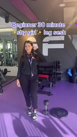 quick shy girl workout for the girlies ✨💜 #fyp #gymtok #anytimefitness #anytimefitnessdoncaster #shygirlworkout #shygirl #legday