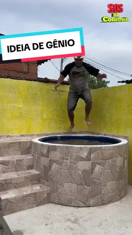 IDEIA DE GÊNIO 😲 piscina de caixa d’água e tijolo virou febre no BRASIL 