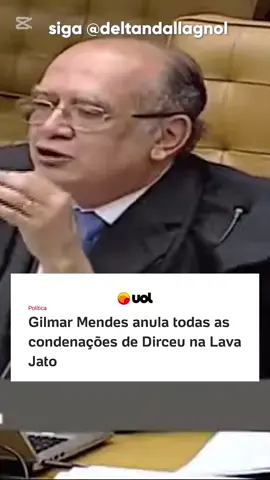 Em 2017, durante um bate-boca com o ministro Barroso no plenário do STF, Gilmar Mendes acusou Barroso de “soltar” José Dirceu. Hoje, é Gilmar quem blinda Dirceu e abre caminho para que ele se candidate novamente em 2026 👇