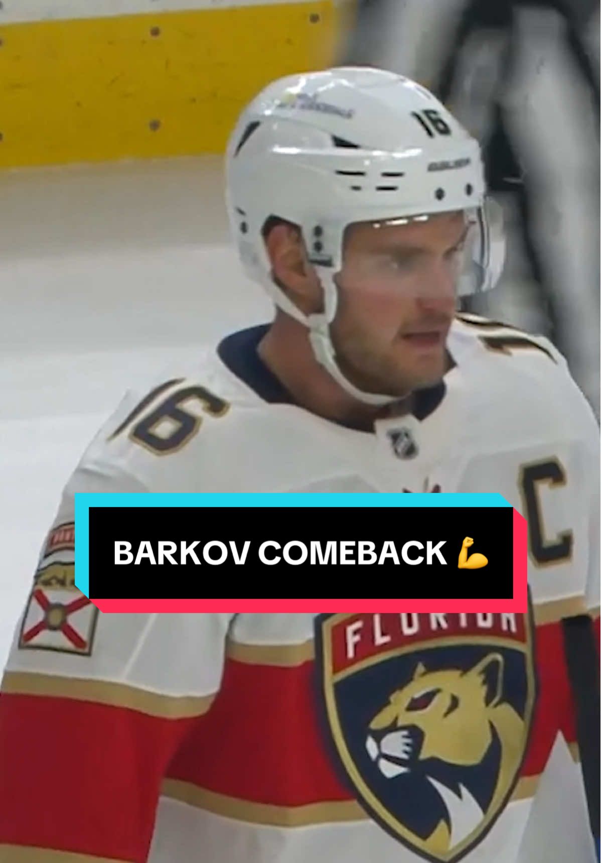 nice to see ya, captain 🫡 #FloridaPanthers #Barkov #NHL #hockey 