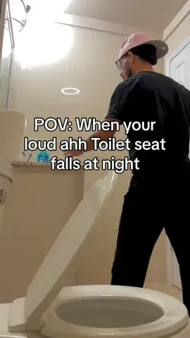 When the Toilet Seat Falls, it be breaking the sound barrier fr 😭💀 #comedy #funny #basketball #fyp #foryou 