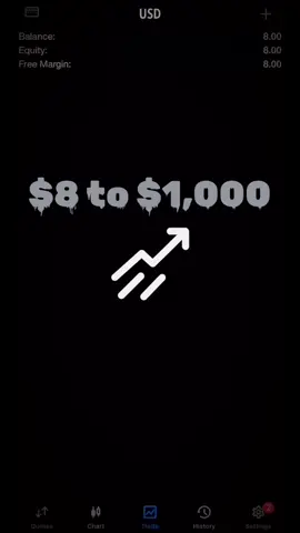 From $8 to $1,000 #forex #forextrading #trader #bitcoin #bitcointrading 