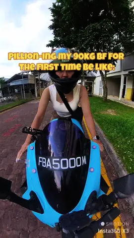 He was right, my riding skills cannot trust 💀 #fyp #tiktoksg #bike #ladybiker #singapore #yamaha #r15v3 #tiktok #sg #biker #foryoupage #foryou #riding #pillion #couple #couplegoals 