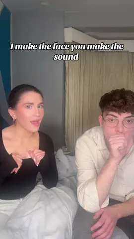 I make the face you make the sound @𝐍 𝐀 𝐓 𝐀 𝐋 𝐈 𝐄 ꨄ @Chaim Glass  #funnyfaces #funnysound #coupleaccount #couplesoftiktok #fyp 