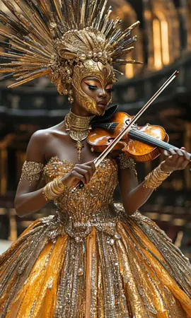 🎻👸🏿#aiartcommunity  #viralvideo #artoftheday #fyp 