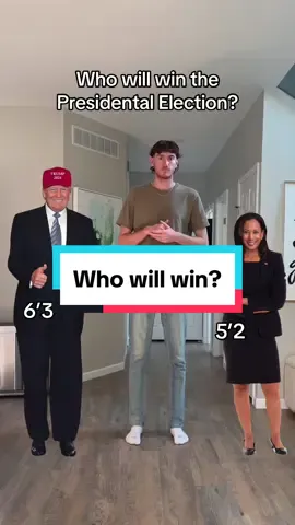 Who will win the 2024 USA Presidential Election? #tall #short #vote 