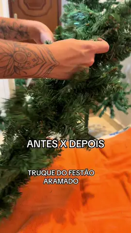 Quem conhece essa dica pra encher uma arvore de natal com poucos galhos?? #arvoredenatal #decoracaonatalina #natal 