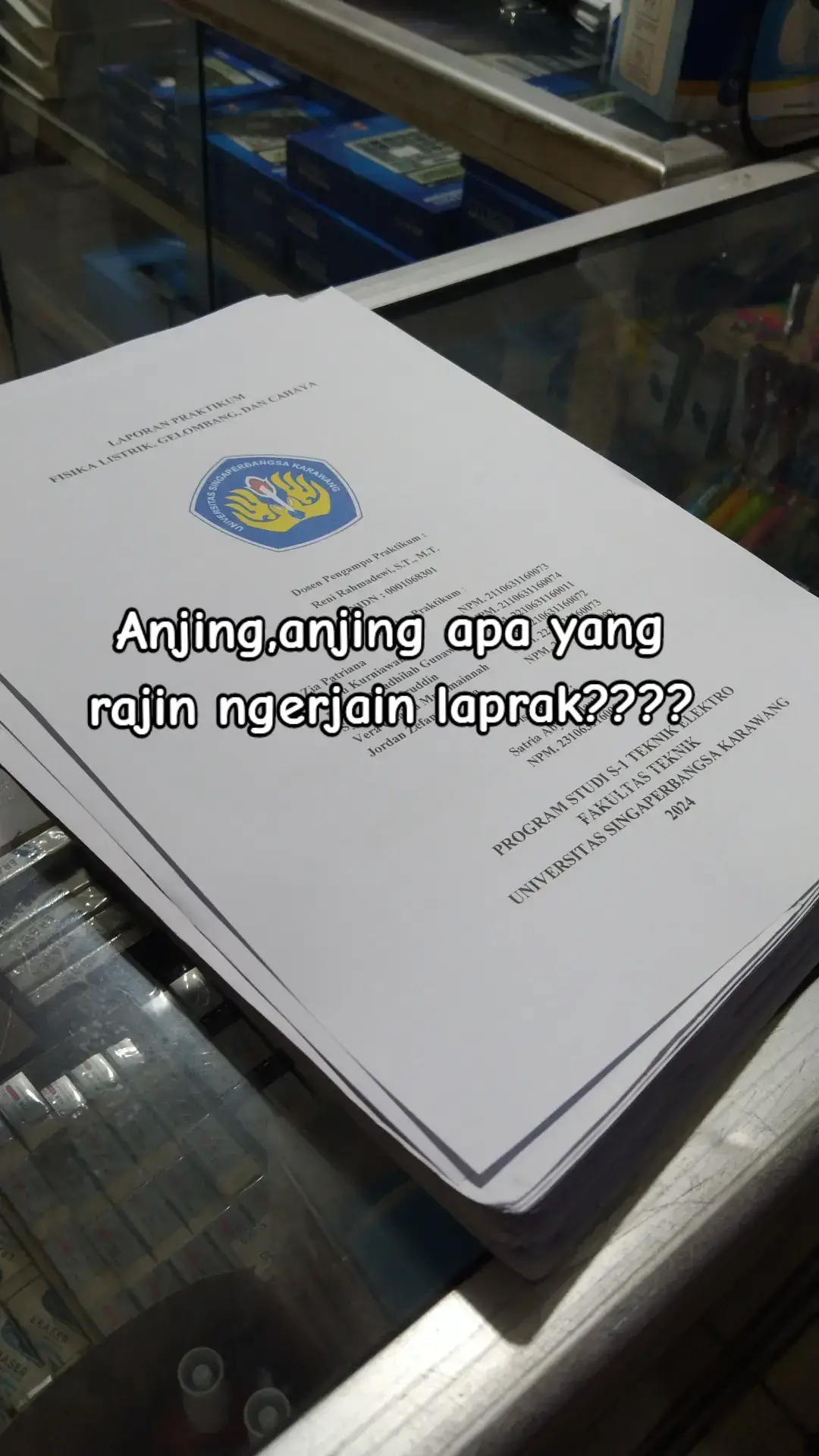 😭🙏😭🙏✌️🙏🗿✌️🙏 #unsika #karawang #laprak #mahasiswa #teknik #engineering #elektro #teknikelektro #anakteknik #tulisantangan #enjoy #fypシ゚viral 