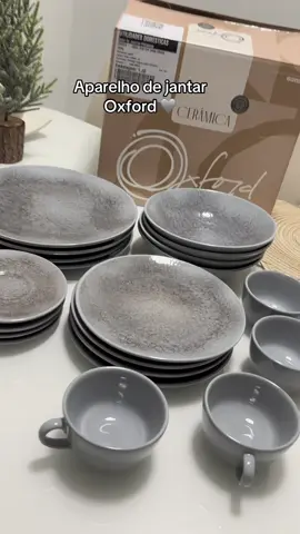 Aparelho de jantar oxford 🫶🏻 Meu novo queridinho 🥹🩶 #aparelhodejantar #oxford #enxoval #casanova #fyppp #cafedamanha #mesaposta #porcelana #havan #jogodejantar #jogojantar #jogodepratos 